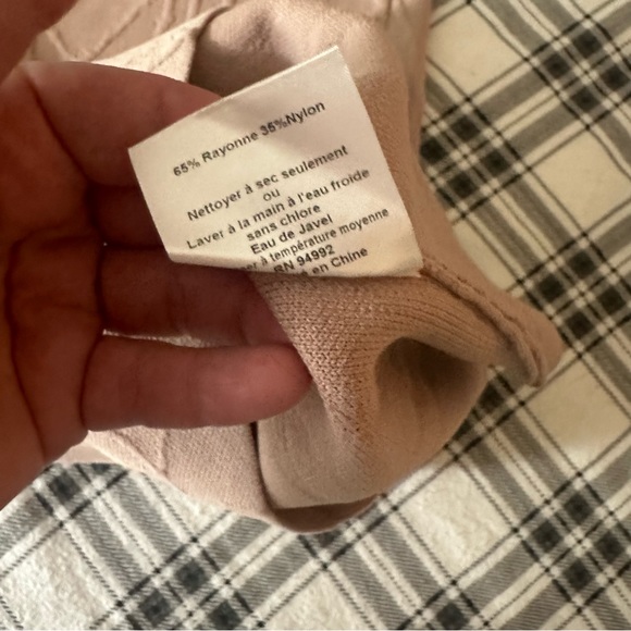 Jonathan Simkhai Blush Pink Stretch Knit Intarsia Textured Bodycon Midi Skirt XS - Picture 12 of 16